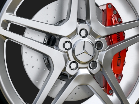 Car wheel 3D Модель