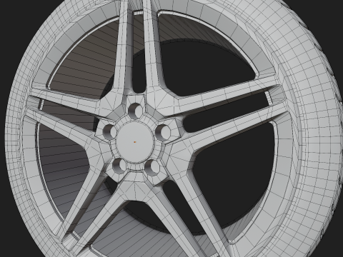 Car wheel 3D Модель