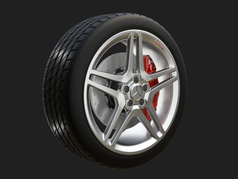 Car wheel 3D Модель