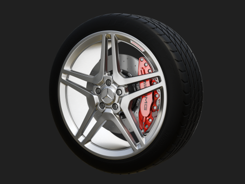 Car wheel 3D Модель