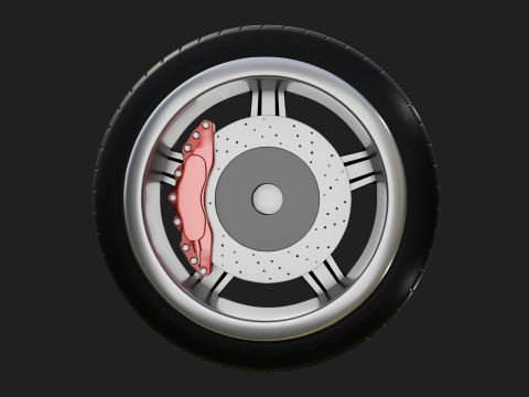 Car wheel 3Dモデル
