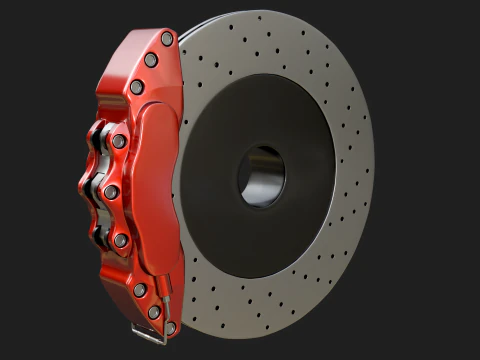 Car wheel 3D Model
