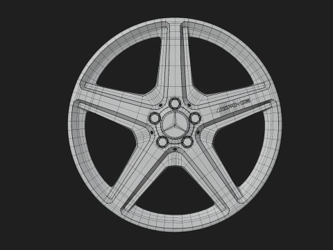 Car wheel 3D Model