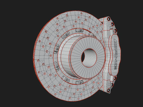 Car wheel 3D Model