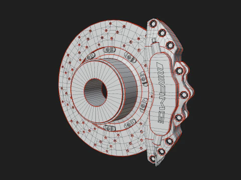 Car wheel 3D Model