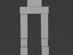 Gambe e corpo del robot Modello 3D