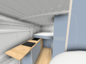 Ducato L2H2 2012 interior 3D-Model 3D Model