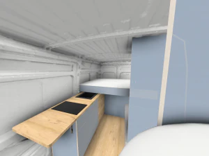 Ducato L2H2 2012 interior 3D-Model 3D Model