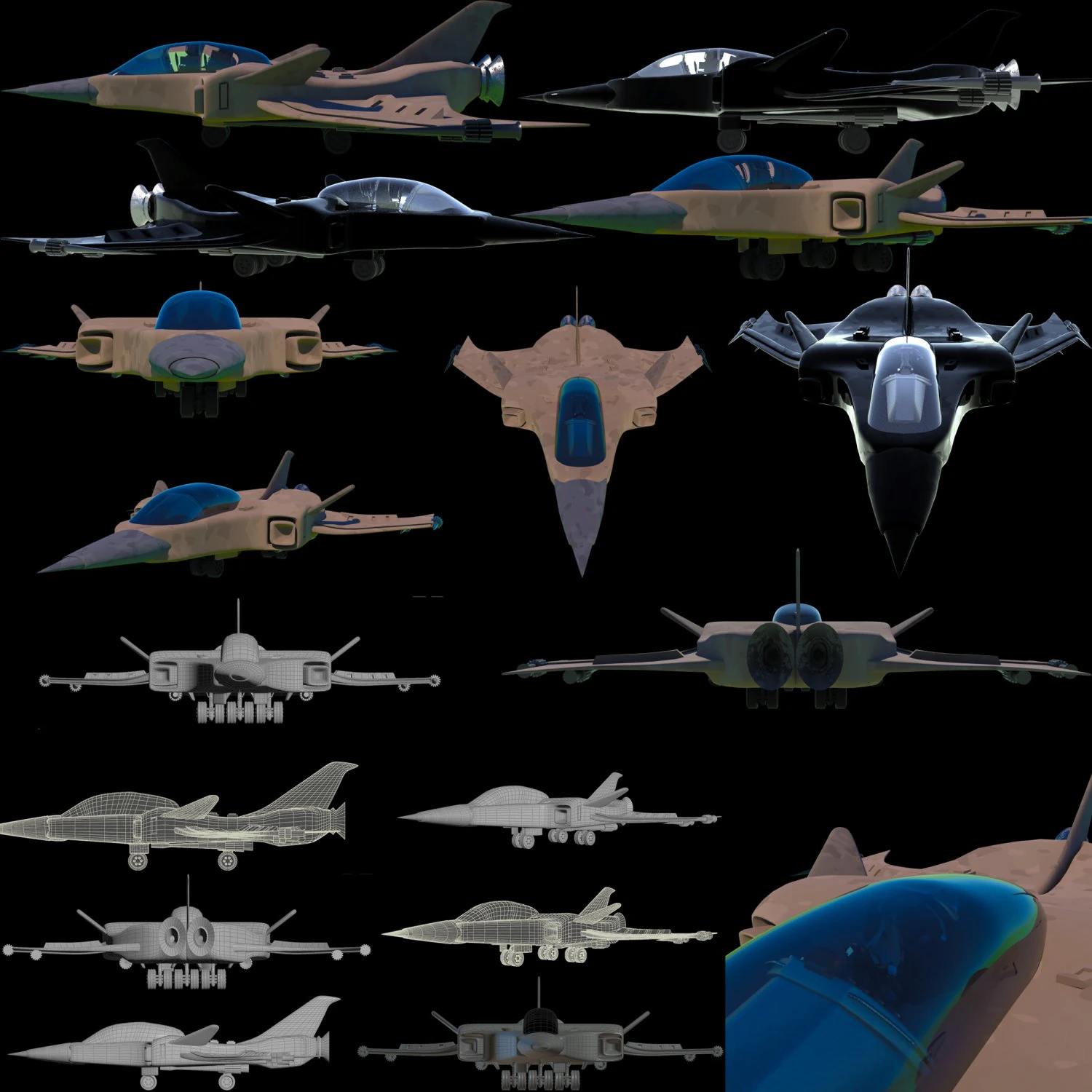 Jet01 3D Model .c4d .max .obj .3ds .fbx .stl .blend
