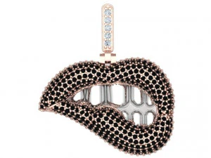 Lip love pendant 3D Model