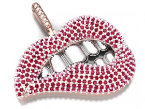 Lip love pendant 3D Model