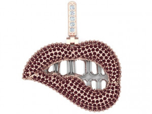 Lip love pendant 3D Model