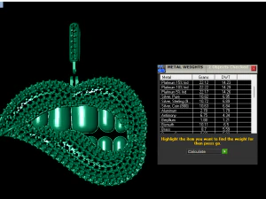 Lip love pendant 3D Model