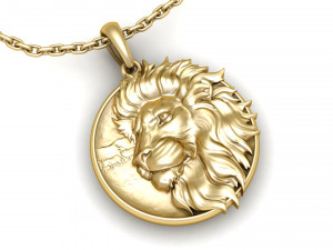 Lion pendant 3d printable model 3D Print Model