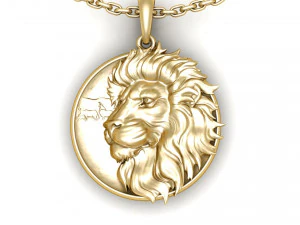 Lion pendant 3d printable model 3D Print Model