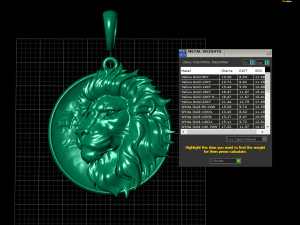 Lion pendant 3d printable model 3D Print Model