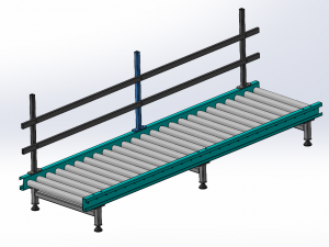 Roller conveyor 3D Model