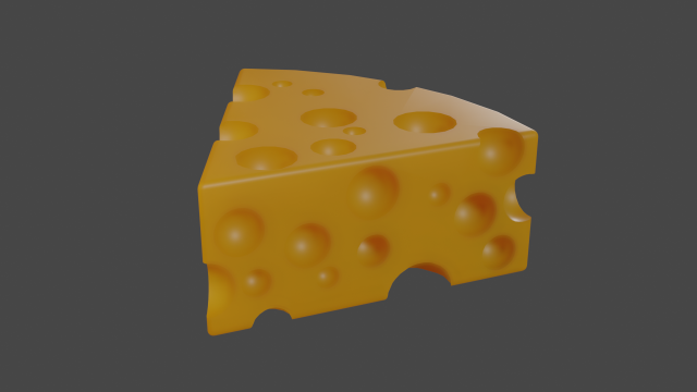 Cheese 3D Model .c4d .max .obj .3ds .fbx .stl .blend