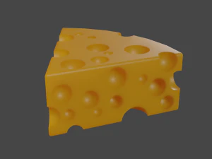 Queijo Modelo 3D