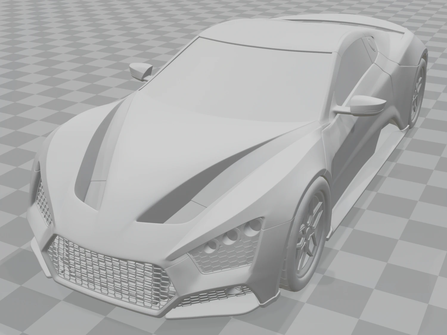 Zenvo ST1 3D Model .c4d .max .obj .3ds .fbx .stl .blend 