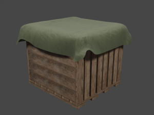 Covered Crate 3D Model