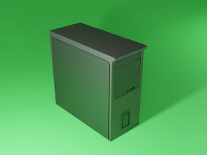 दो कंप्यूटर 3D मॉडल