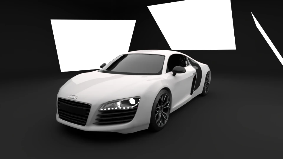 Ауди Р8 3D Модель .c4d .max .obj .3ds .fbx .stl .blend 