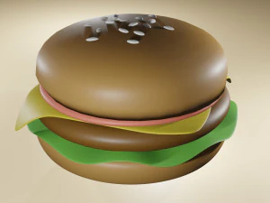 Burger 3D 3D Model
