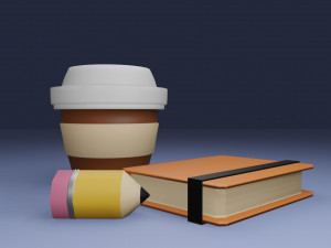 Coffee set 3D 모델