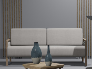 Interior 3D visualization lobby living room 3D-Modell
