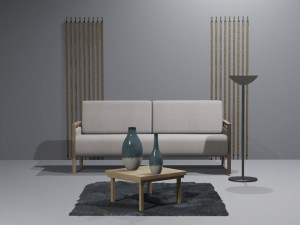 Interior 3D visualization lobby living room 3D Модель