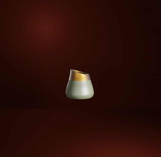 Cup for home as decor or usable gold Model Cetak 3D .c4d .max .obj .3ds .fbx .stl .blend 