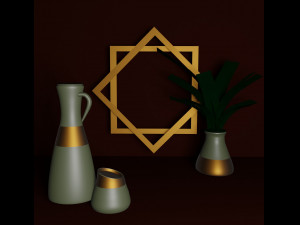 Cup for home as decor or usable gold Model Cetak 3D