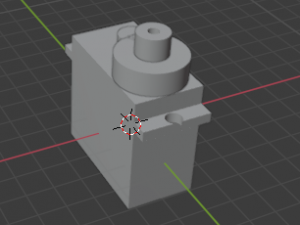 Servo Motor 3D Print Model