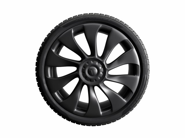 Tesla Model Y 21 Wheel and Winter Tire Model 3D .c4d .max .obj .3ds .fbx .stl .blend 