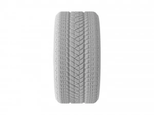 Tesla Model Y 21 Wheel and Winter Tire 3D Model