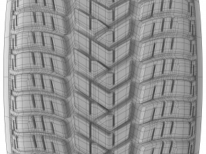 Tesla Model Y 21 Wheel and Winter Tire Model 3D