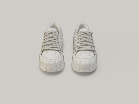 Sneakers Bershka Training Shoes 3D Model