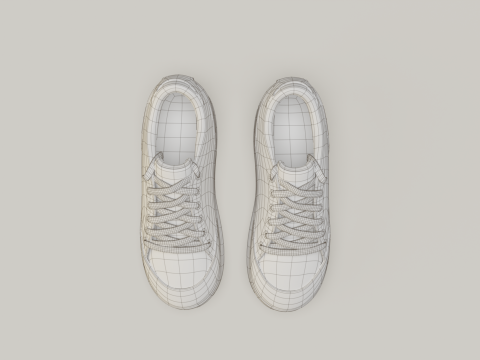Sneakers Bershka Training Shoes 3D Model