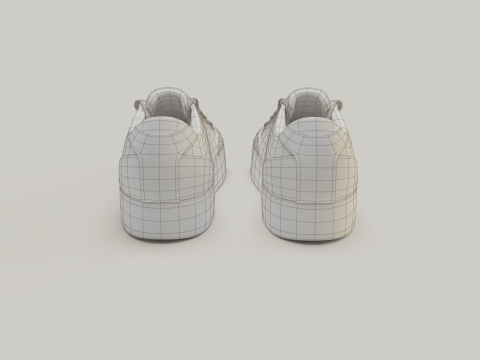 Sneakers Bershka Training Shoes 3D Model