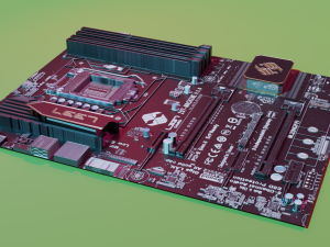 Mother board 3Dモデル