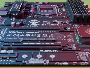 Mother board 3Dモデル