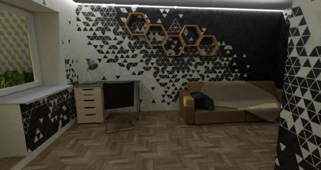 Room in house Modèle 3D .c4d .max .obj .3ds .fbx .stl .blend 