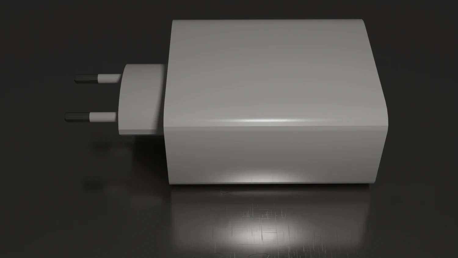 Power adapter 3D Print Model .c4d .max .obj .3ds .fbx .stl .blend 