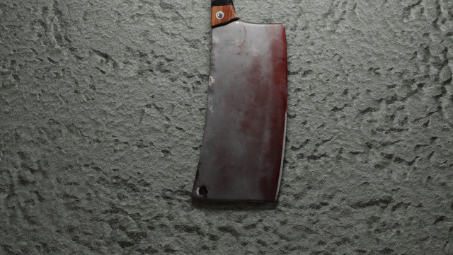 Butcher Knife Model 3D .c4d .max .obj .3ds .fbx .stl .blend 