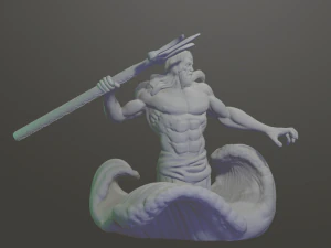 Poseidon 3D Print Model