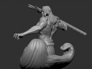 Poseidon Model Cetak 3D