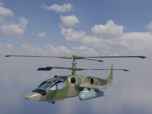 Kamov Ka52-Alligator Modello 3D