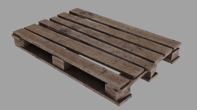 Wooden pallet Modello 3D .c4d .max .obj .3ds .fbx .stl .blend