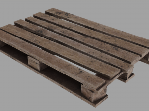 Wooden pallet Modelo 3D
